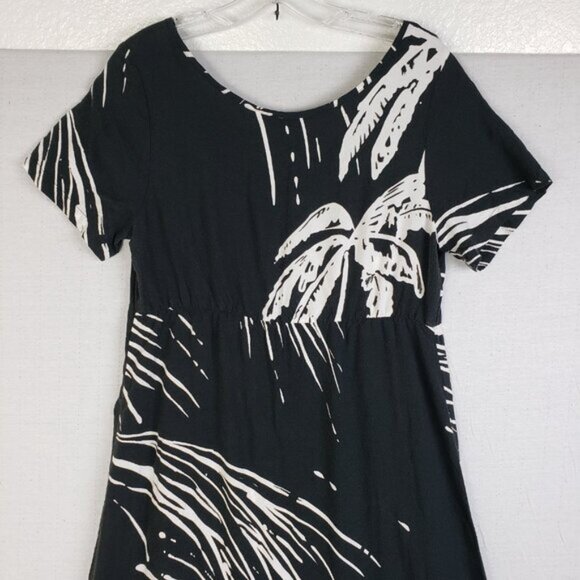 JAMS WORLD 'Bay Breeze' Maxi Dress Rayon Tropical Print Hawaiian size M V-neck - Picture 5 of 9